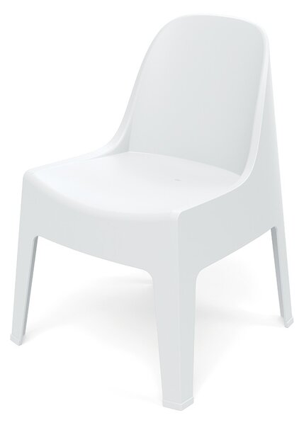 Prosperplast Zahradní židle MILANES 58x60x73,5 cm bílá