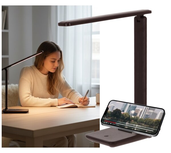 Brilagi-LED Stmívatelná stolní lampa MODO LED/7W/230V 3000/4000/6500K hnědá