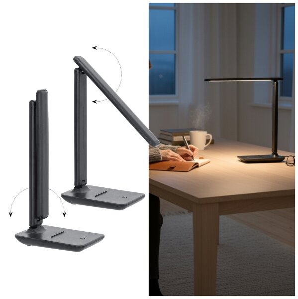 Brilagi -LED Stmívatelná stolní lampa VARIO LED/7W/230V 3000/4000/6500K antracit