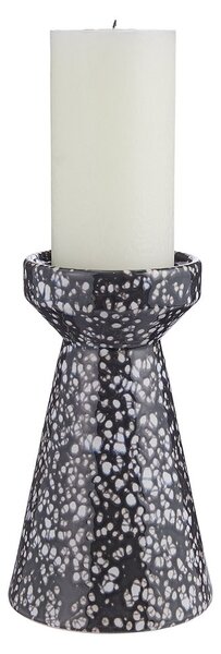 SPECKLE Stojan na sloupové svíčky 19 cm - černá