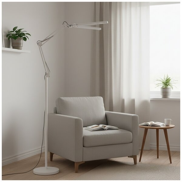 Brilagi - LED Stm. flexibilní stojací lampa VARIO LED/14W/230V 157 cm bílá