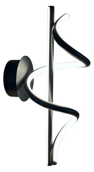 LED Nástěnné svítidlo TWIST LED/12W/230V černá
