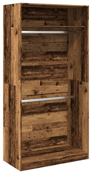 Šatní skříň old wood 100 x 50 x 200 cm kompozitní dřevo 3307808