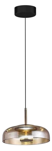 LED Lustr na lanku VETRO LED/6W/230V pr. 23 cm béžová/černá