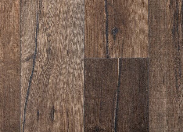 Breno PVC MAXIMA PLUS Hunter Oak S44 – tmavé dřevo, šíře 300 cm
