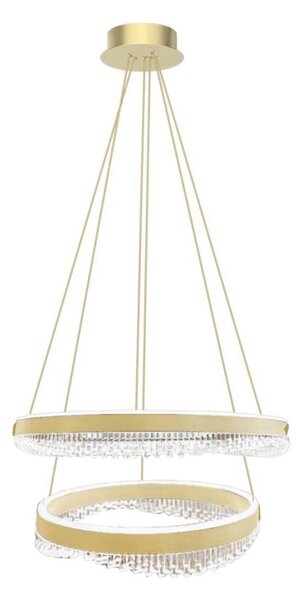LED Lustr na lanku LED/85W/230V pr. 60 cm zlatá