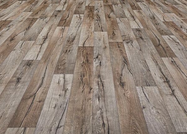 Breno PVC MAXIMA PLUS Hunter Oak S39 – tmavé dřevo, šíře 300 cm