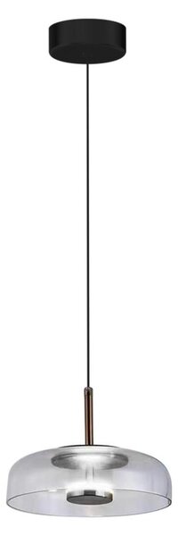 LED Lustr na lanku VETRO LED/6W/230V pr. 23 cm šedá/černá