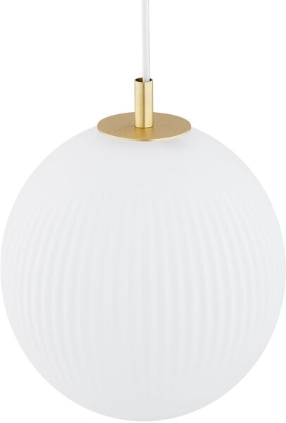 Argon Paloma závěsné svítidlo 1x15 W bílá-mosaz 8507