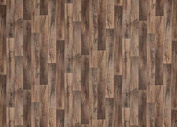 Breno PVC MAXIMA PLUS Hunter Oak S44 – tmavé dřevo, šíře 300 cm