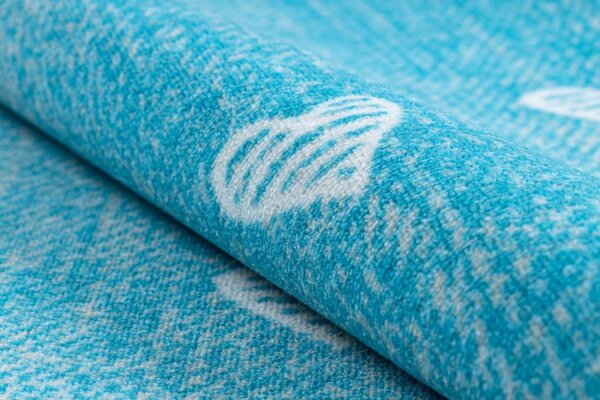 Koberec HEARTS Jeans tyrkys