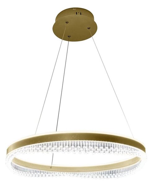 LED Lustr na lanku LED/52W/230V pr. 60 cm zlatá