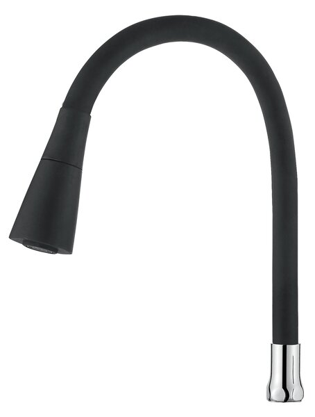 Invena Invena, 2-funkční elastická výlevka pro dřezové baterie, černá-chrom, INV-SC-B1-1Z1-L