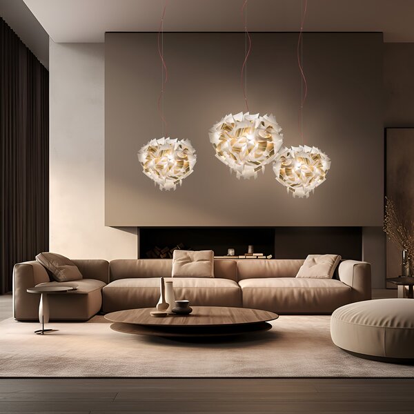 Slamp designová závěsná svítidla Veli Aurea Suspension Large