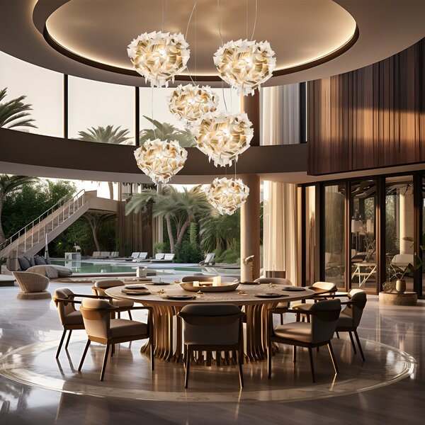 Slamp designová závěsná svítidla Veli Aurea Suspension Large