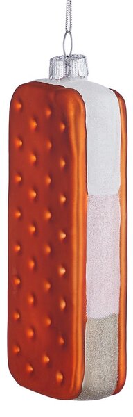HANG ON Skleněná ozdoba zmrzlinový sandwich