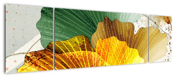 Obraz - Listy (170x50 cm)