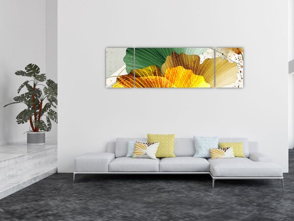 Obraz - Listy (170x50 cm)