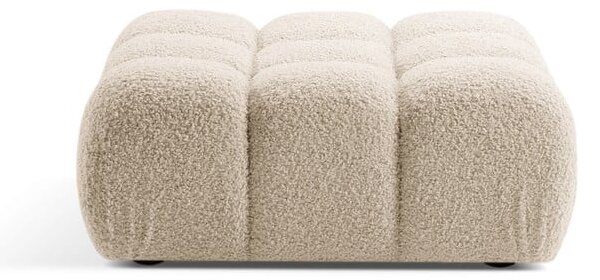 Béžová modulární podnožka z textilie bouclé Bellis – Micadoni Home