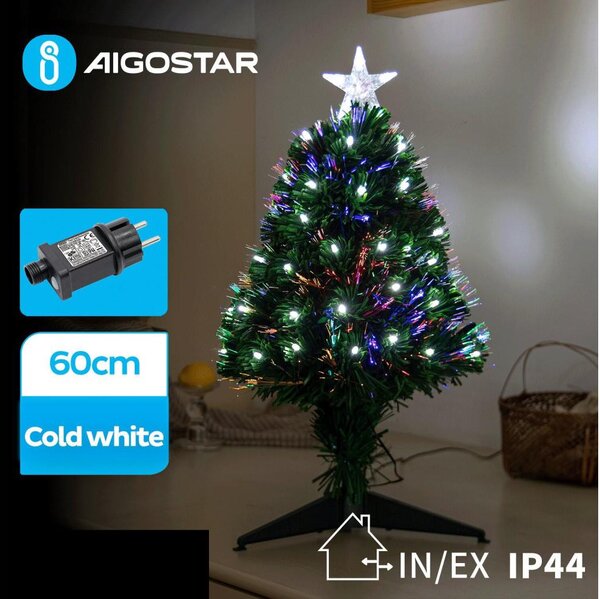 Aigostar - LED Venkovní vánoční stromek LED/3,6W/230V 60 cm IP44 studená bílá
