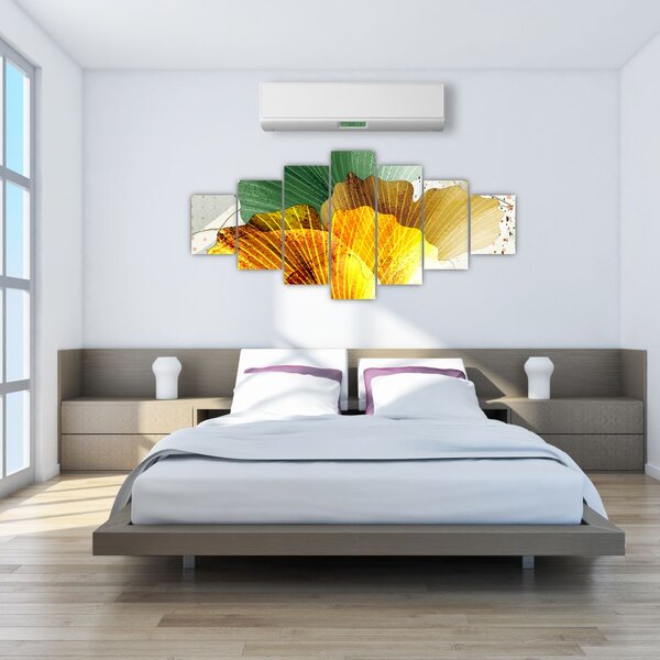 Obraz - Listy (210x100 cm)