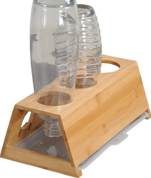 Kesper Stojan na láhve, odkapávač bambusový - SODASTREAM