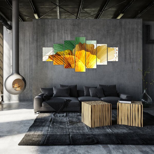 Obraz - Listy (210x100 cm)
