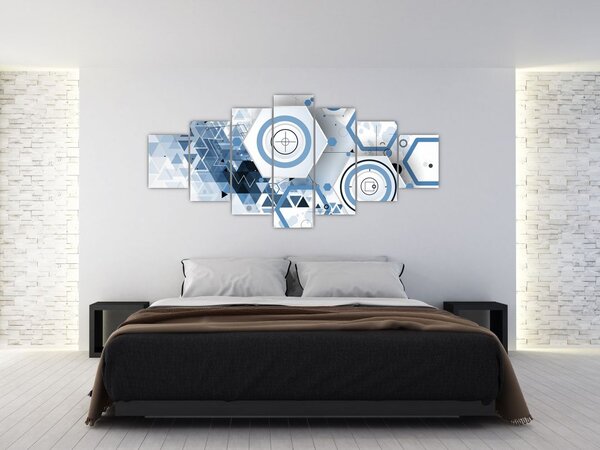 Obraz - Geometrická abstrakce (210x100 cm)