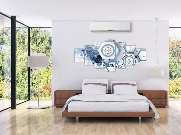 Obraz - Geometrická abstrakce (210x100 cm)