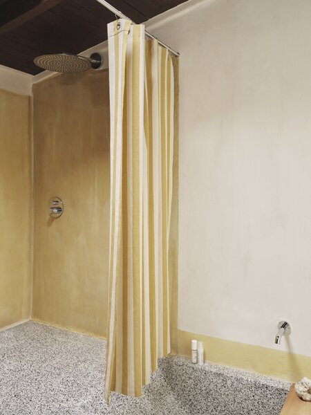 Ferm Living 1104272794 Sprchový závěs Chambray olivový