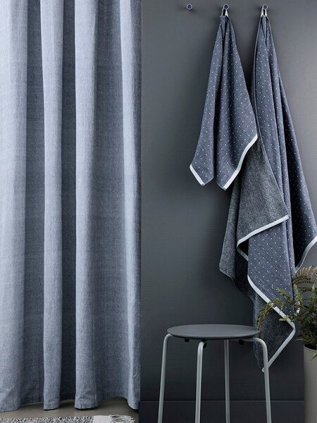 Ferm Living 1104272794 Sprchový závěs Chambray olivový