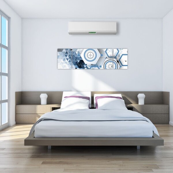 Obraz - Geometrická abstrakce (170x50 cm)