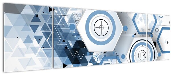 Obraz - Geometrická abstrakce (170x50 cm)