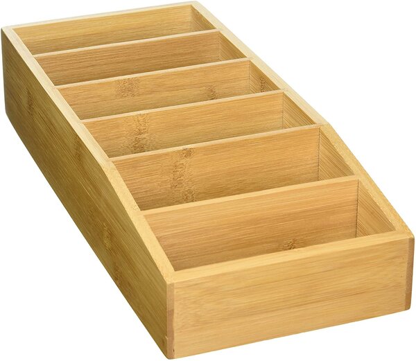 Kesper Bambusový organizér na koření v sáčcích, polévky, pudinky MARIE, 15x10x35