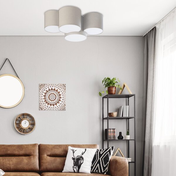 TK Lighting Mona nástěnné svítidlo 4x15 W béžová 6592