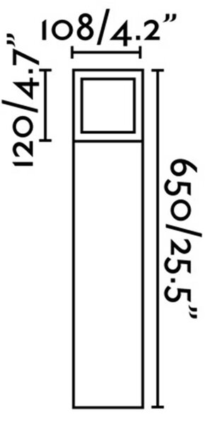 Faro Onze E27 sloupkové venkovní svítidlo IP54