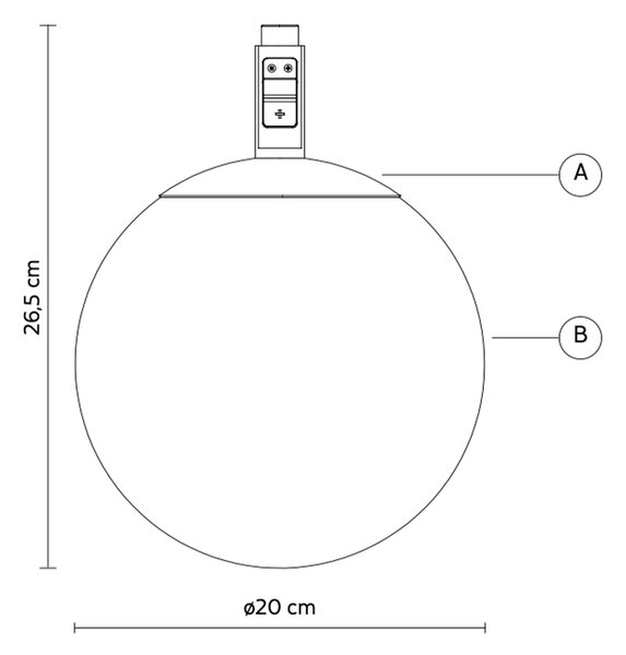 Karman designová závěsná svítidla Stant Bulb (Ø20 cm)