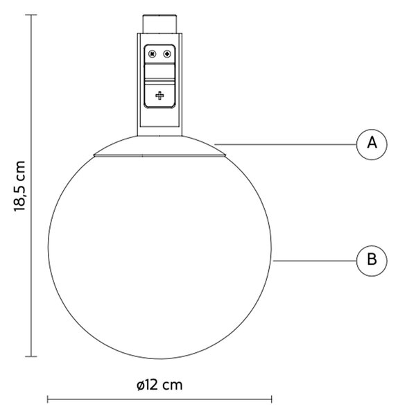 Karman designová závěsná svítidla Stant Bulb (Ø12 cm)
