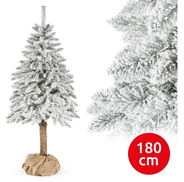 Vánoční stromek na kmenu NATURAL WITH SNOW 180 cm smrk