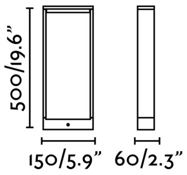Faro Alp LED sloupkové venkovní svítidlo IP54 800mm