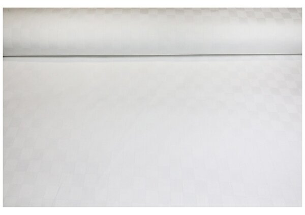 Dekorační látka Bavlna Bílé kostky, š. 140 cm
