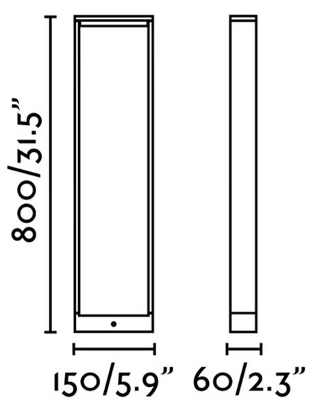 Faro Alp LED sloupkové venkovní svítidlo IP54 800mm