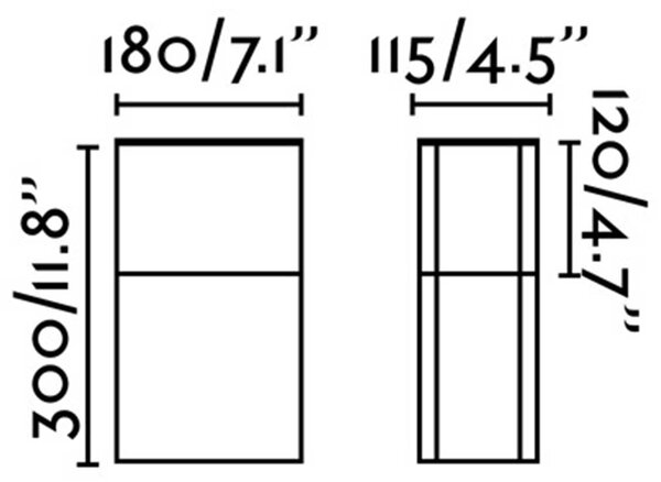 Faro Datna E27 sloupkové venkovní svítidlo IP44 300mm