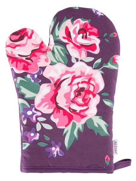 Altom Květinová rukavice z bavlny, 18x28 cm, fialová, Charlotta