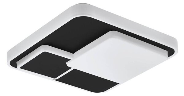 Eglo 75667 - LED Stropní svítidlo LEPRESO LED/19,5W/230V 38,5x38,5 cm černá