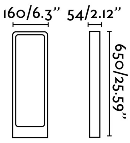 Faro Das LED sloupkové venkovní svítidlo IP54 650mm