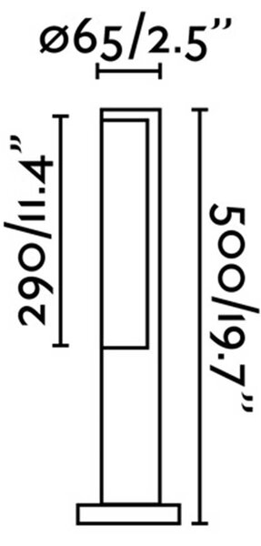 Faro Beret LED sloupkové venkovní svítidlo IP54 1800mm