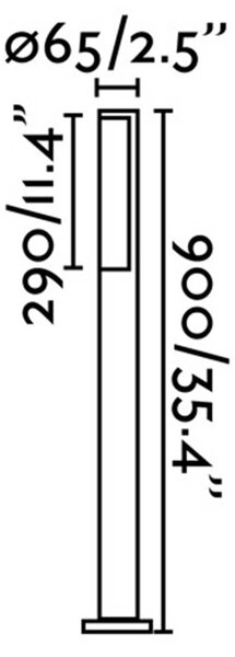 Faro Beret LED sloupkové venkovní svítidlo IP54 1800mm