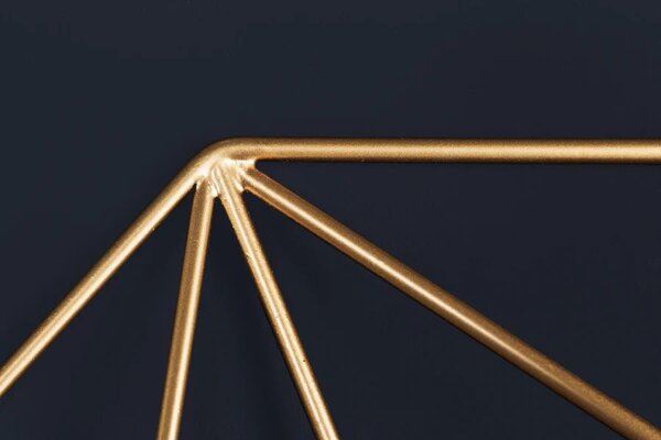 Stylové art deco nástěnné kulaté zrcadlo Diamont se zlatým rámem s diamantovým vzorem 80 cm