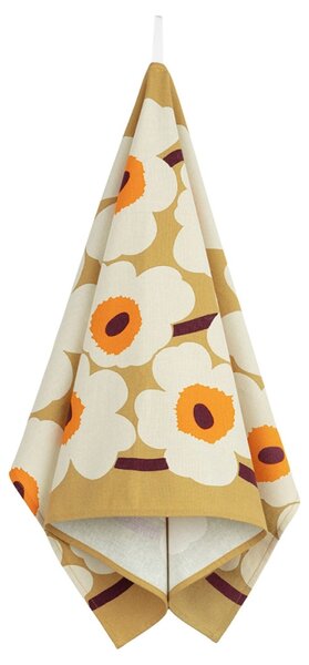 Marimekko Utěrka Unikko 47x70cm, béžovo-oranžová